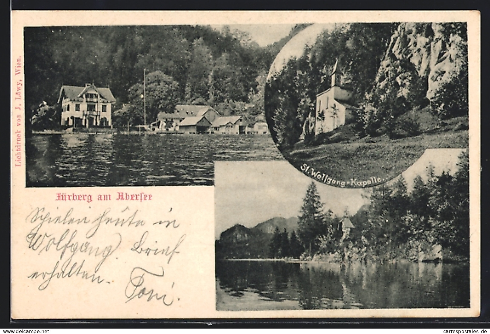 AK St. Gilgen, Gasthof Fürberg Am Arbersee, Partie Am See, St. Wolfgang-Kapelle  - Sonstige & Ohne Zuordnung