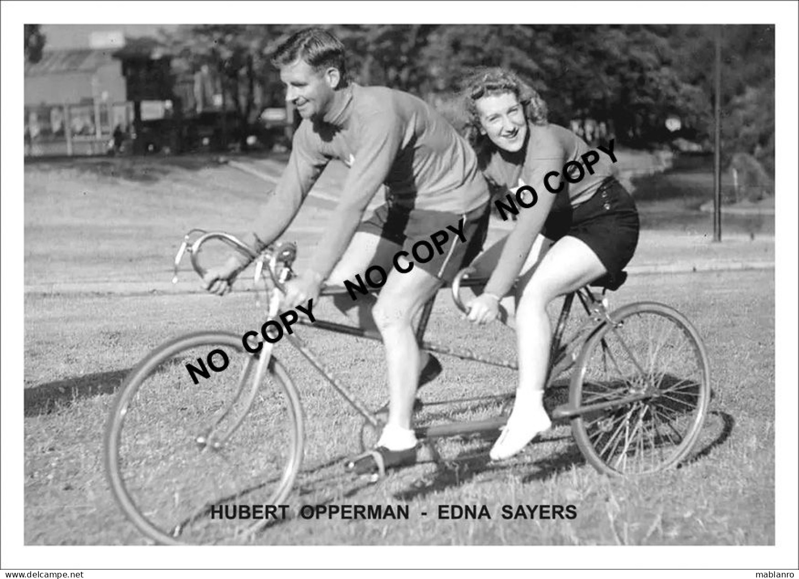 PHOTO CYCLISME REENFORCE GRAND QUALITÉ ( NO CARTE ) OPPERMANN - SAYERS 1934 - Radsport