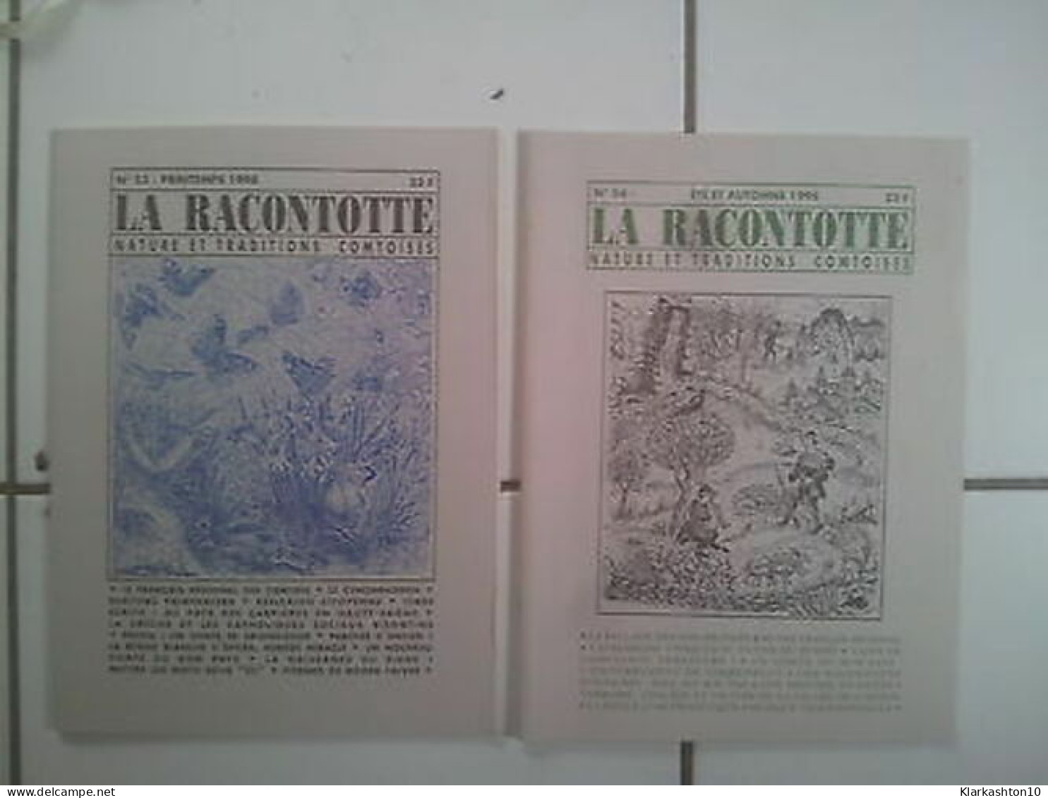 Lot 2 Revues LA RACONTOTTE Numéros 53 Et 54 De 1998 - Non Classés