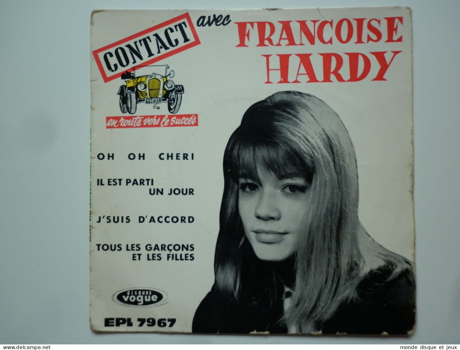 Françoise Hardy 45Tours EP Vinyle Oh Oh Chéri Pochette Tacot - 45 Rpm - Maxi-Singles