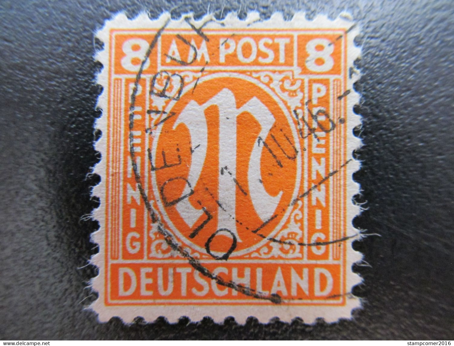 Bizone Nr. 5z I, 1945, Plattenfehler, Gestempelt, BPP Geprüft, Mi 30€  *DEK124* - Oblitérés