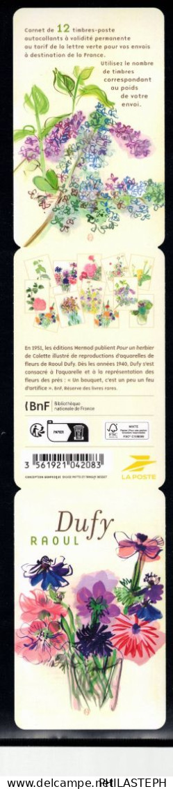 France 2024 - Carnet Adhésif De 12 Timbres  - Raoul Dufy Neuf - FLEURS PEINTRE - Gelegenheidsboekjes