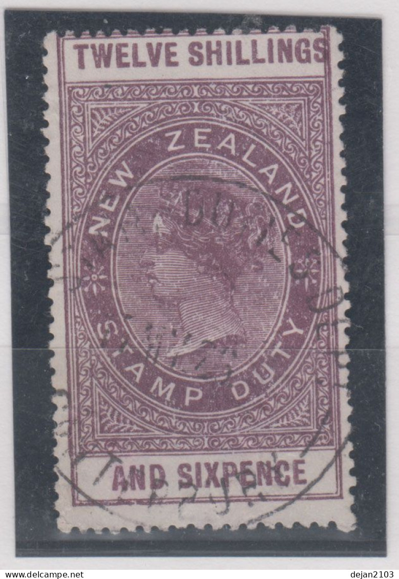 New Zealand Queen Victoria 12 Shillings & 6 Pence Mi#25 1864 USED - Oblitérés