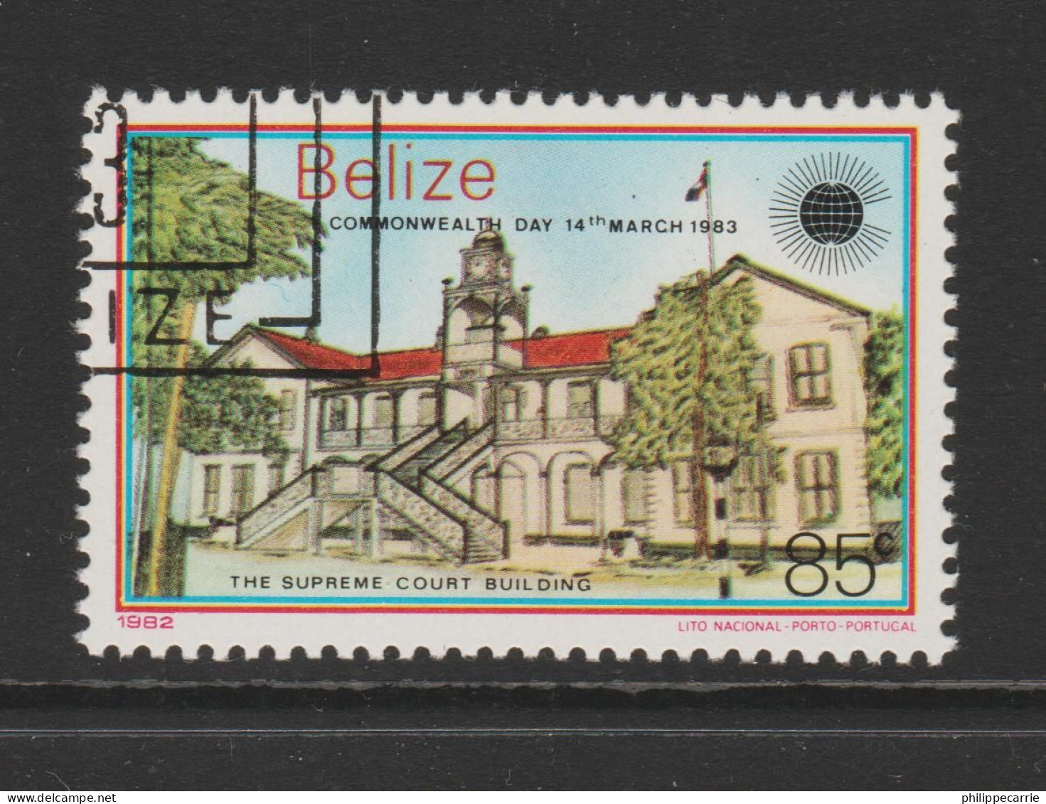 BELIZE 1983 Cathédrale T Cour Suprème YT BZ630 Et 633 Obl. - Belize (1973-...)