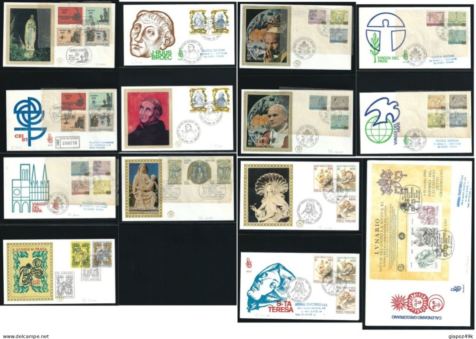 ● VATICANO 472 FDC 1978 / 2002 ֍ Giovanni PAOLO II ● COLLEZIONE FDC Completa Fino Al 2002 ● SOTTO COSTO ● Lotto XX ● - FDC