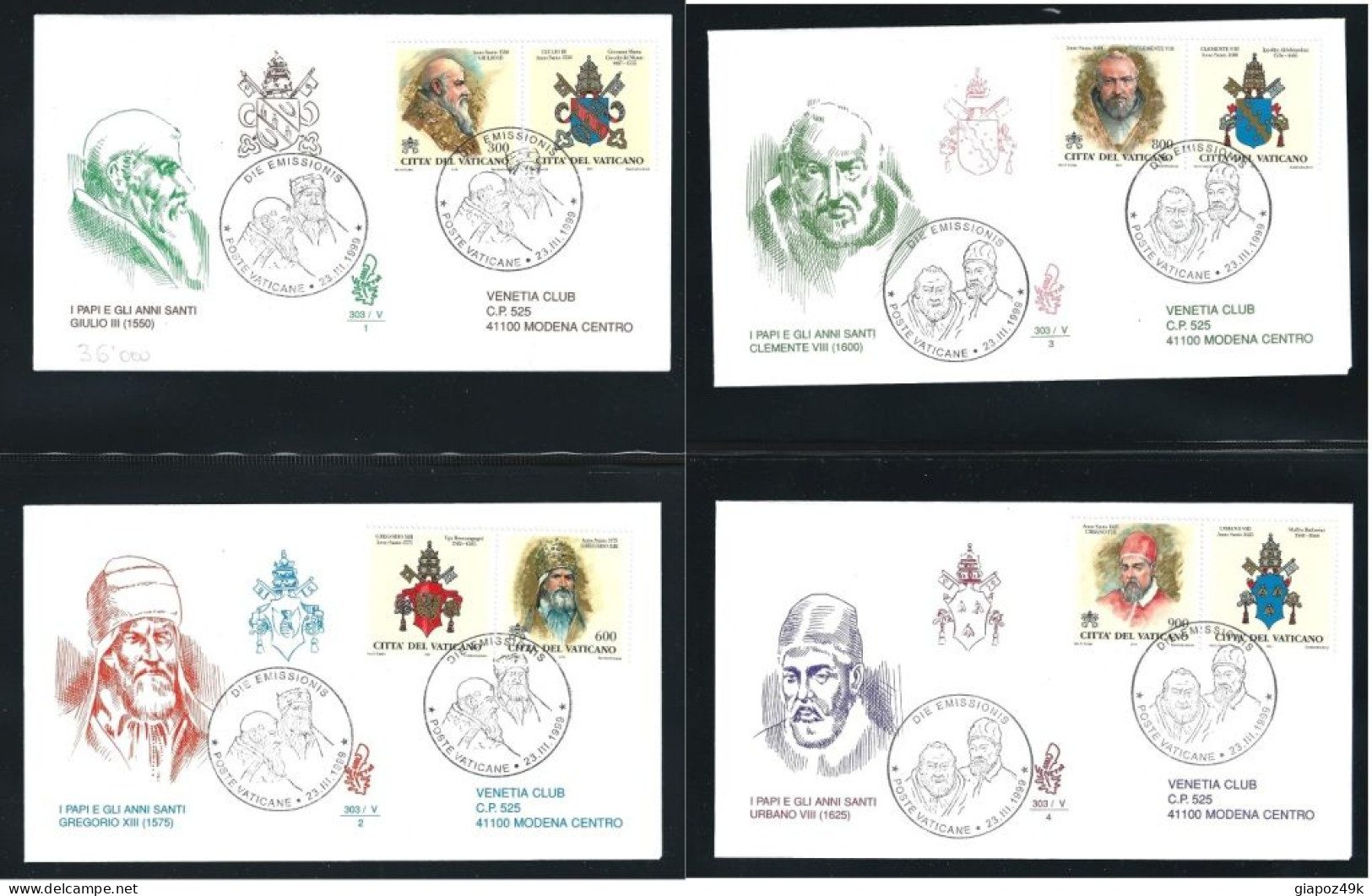 ● VATICANO 472 FDC 1978 / 2002 ֍ Giovanni PAOLO II ● COLLEZIONE FDC completa fino al 2002 ● SOTTO COSTO ● Lotto XX ●