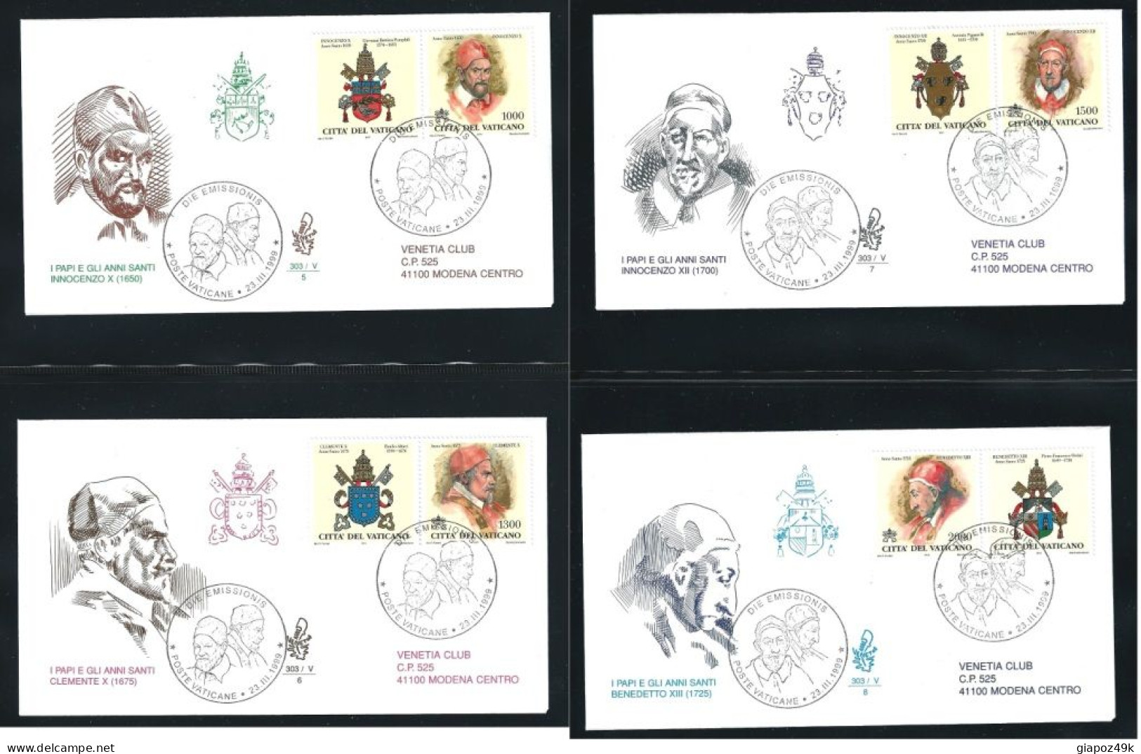 ● VATICANO 472 FDC 1978 / 2002 ֍ Giovanni PAOLO II ● COLLEZIONE FDC completa fino al 2002 ● SOTTO COSTO ● Lotto XX ●