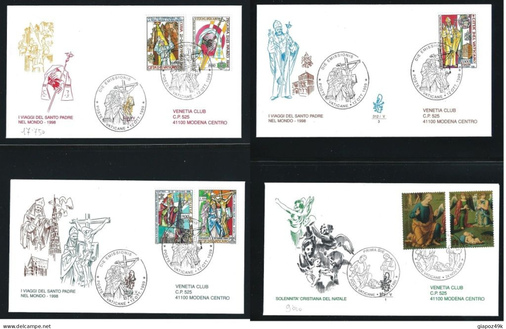 ● VATICANO 472 FDC 1978 / 2002 ֍ Giovanni PAOLO II ● COLLEZIONE FDC completa fino al 2002 ● SOTTO COSTO ● Lotto XX ●