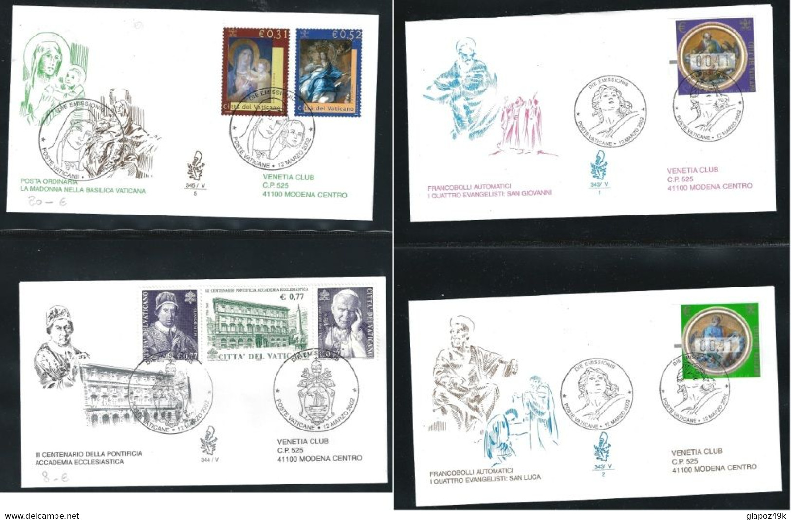 ● VATICANO 472 FDC 1978 / 2002 ֍ Giovanni PAOLO II ● COLLEZIONE FDC completa fino al 2002 ● SOTTO COSTO ● Lotto XX ●