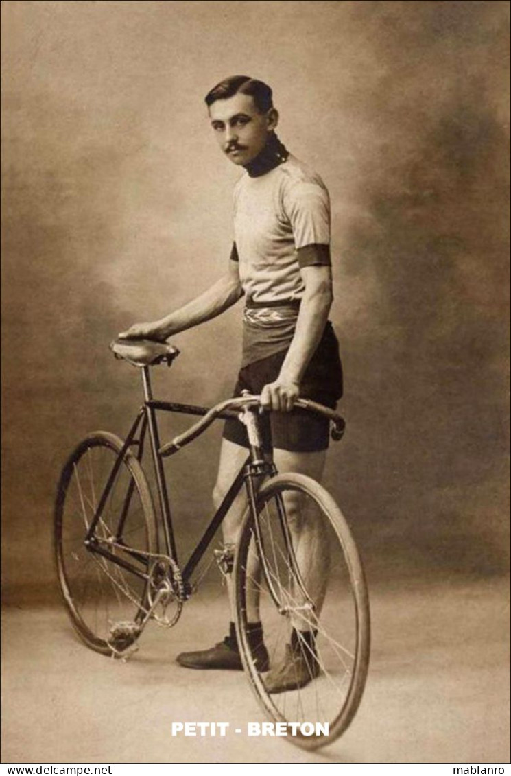 PHOTO CYCLISME REENFORCE GRAND QUALITÉ ( NO CARTE ) PETIT BRETON - Radsport