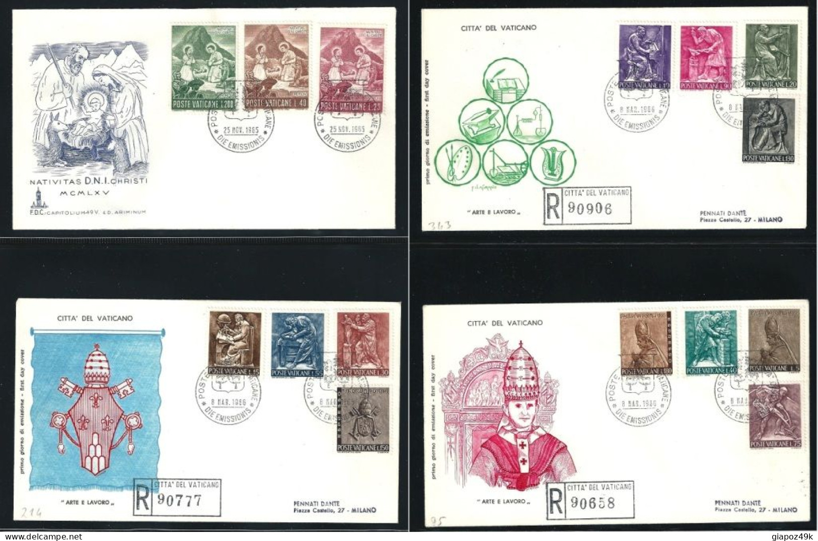 ● VATICANO 143 FDC ● 1963 /1978 ֍ PAOLO VI ● COLLEZIONE FDC completa ● SOTTO COSTO ● Lotto 420 ●