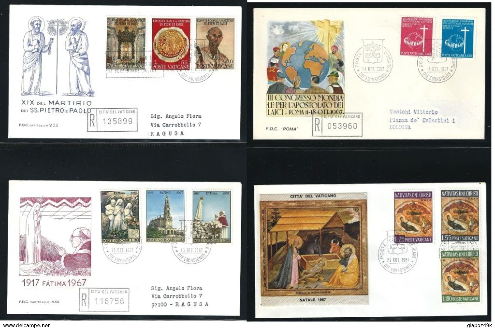 ● VATICANO 143 FDC ● 1963 /1978 ֍ PAOLO VI ● COLLEZIONE FDC completa ● SOTTO COSTO ● Lotto 420 ●