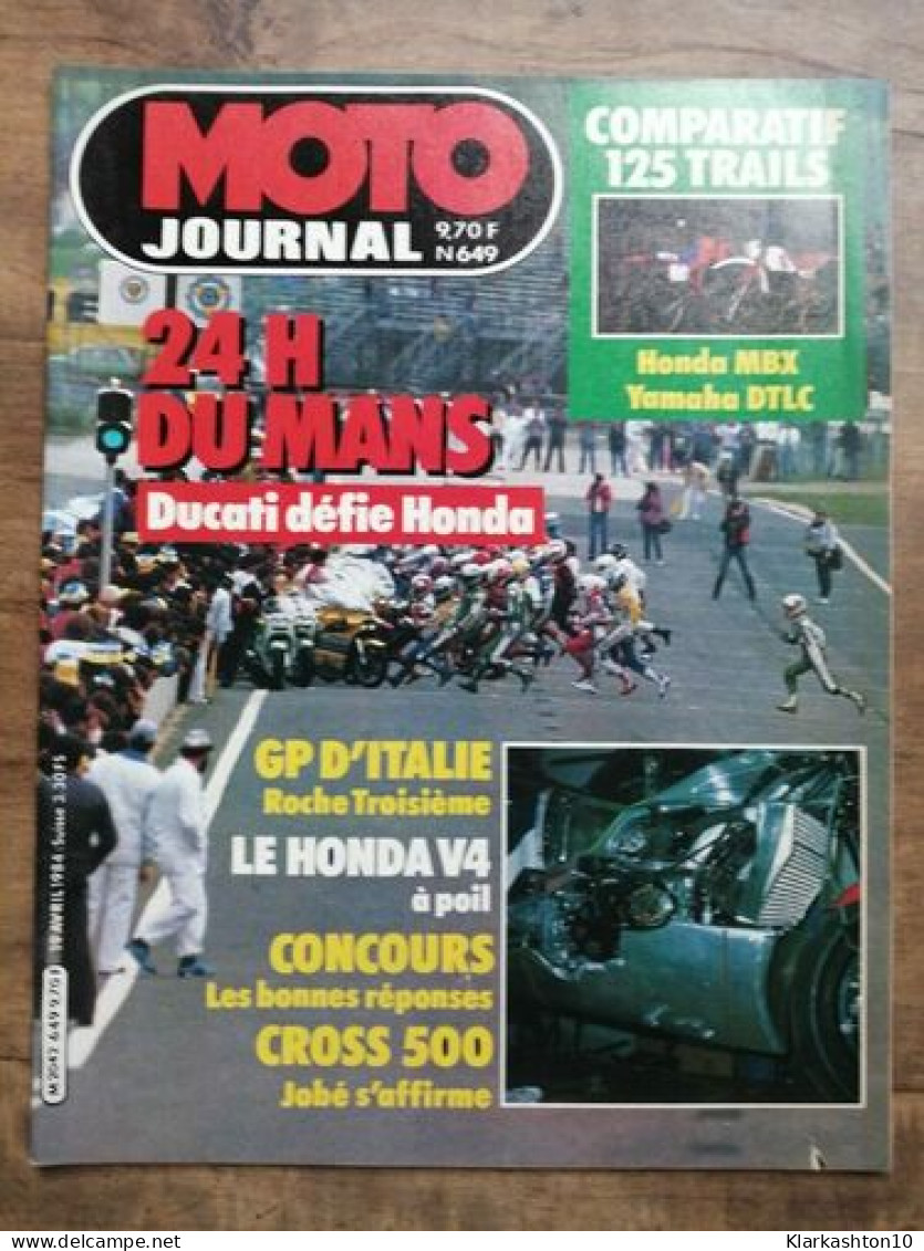Moto Journal Nº 649 19 Avril 1984 - Autres & Non Classés