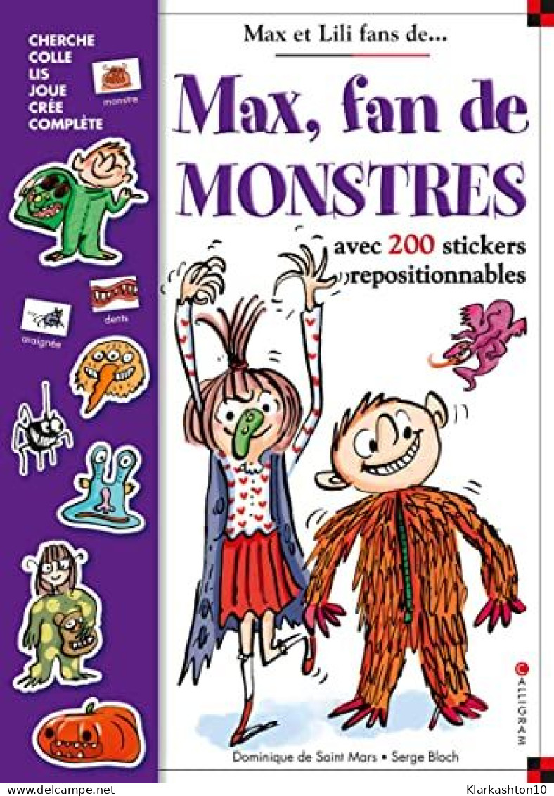 Max Fan De Monstres - Stickers - Autres & Non Classés