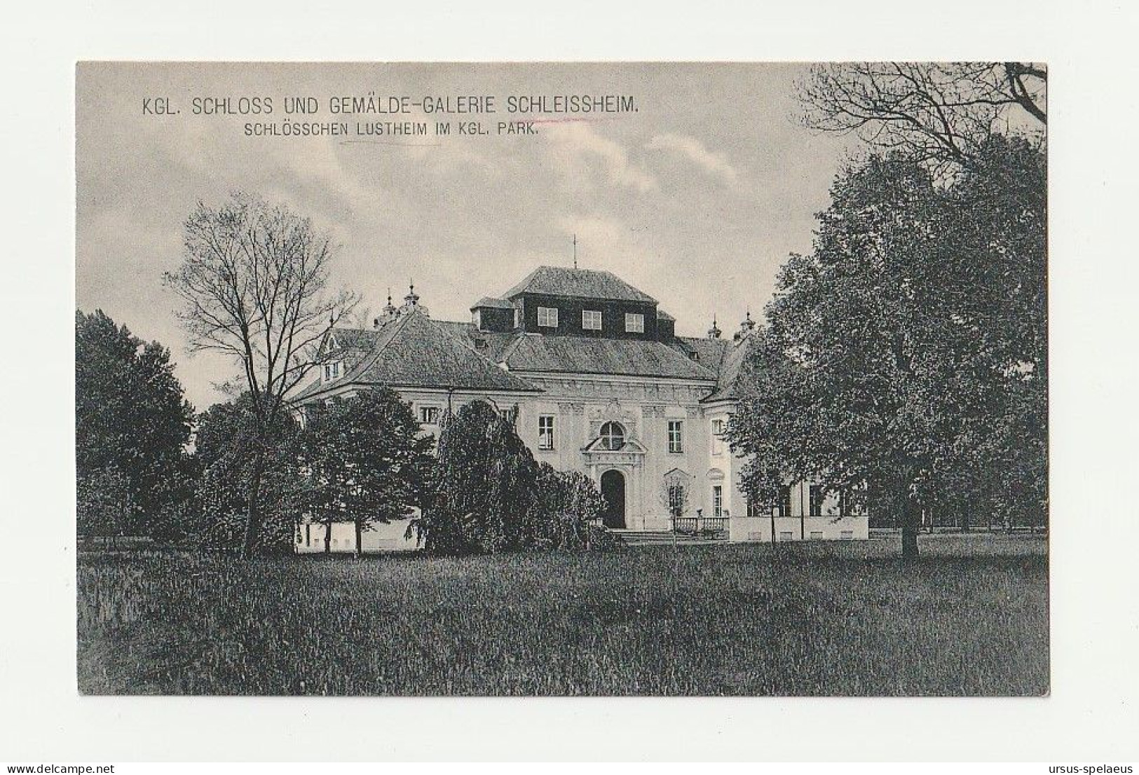 KGL. SCHLOSS UND GEMÄLDE-GALERIE SCHLEISSHEIM  SCHLÖSSCHEN LUSTHEIM IM KGL. PARK   AK 1907 - Autres & Non Classés