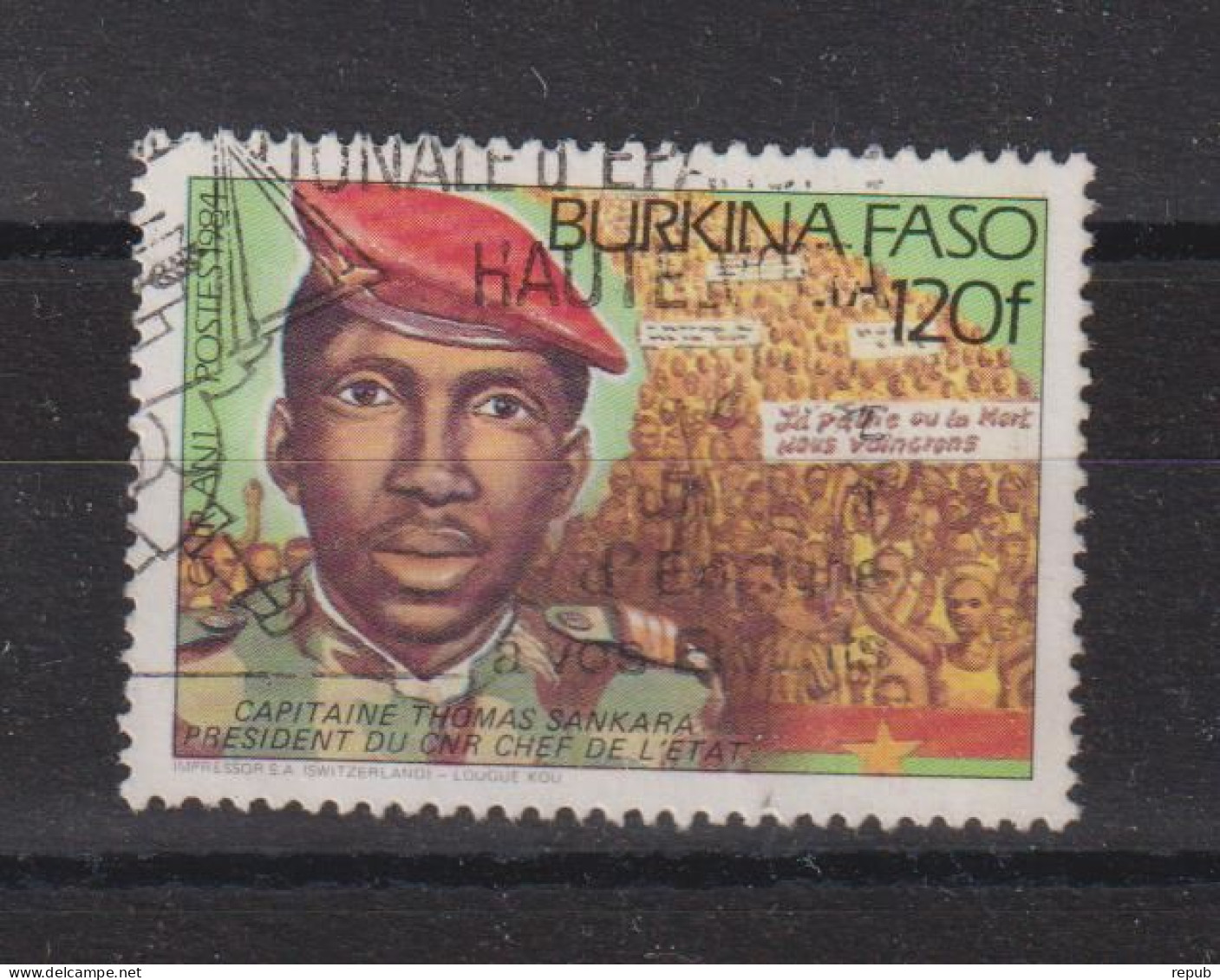 Burkina Faso Année 1984 Timbre 639B Oblitéré - Burkina Faso (1984-...)