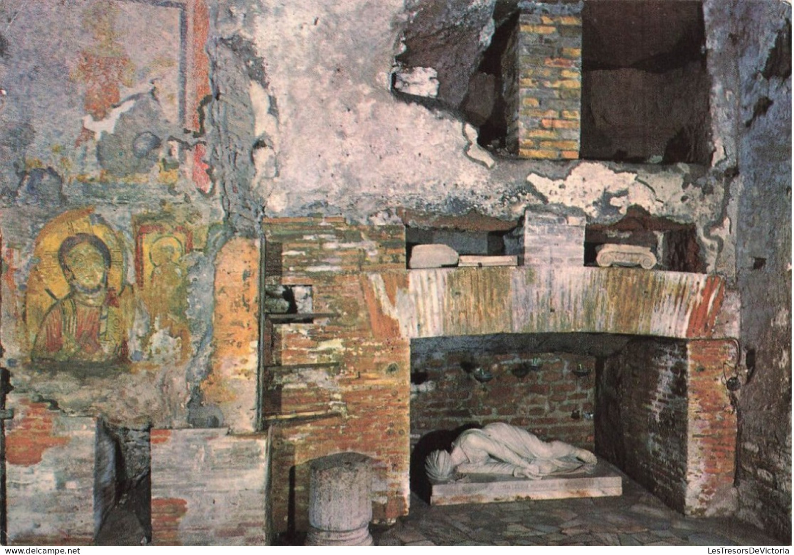 ITALIE - Catacombe Di S Callisto - Crypte De Sainte Cécile (II E Et III E Siècle) - Carte Postale Ancienne - Otros Monumentos Y Edificios