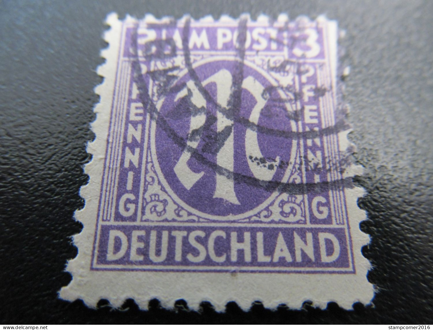 Bizone Nr. 17bBCz, 1945, Gestempelt, BPP Geprüft, Mi 120€  *DEK130* - Oblitérés
