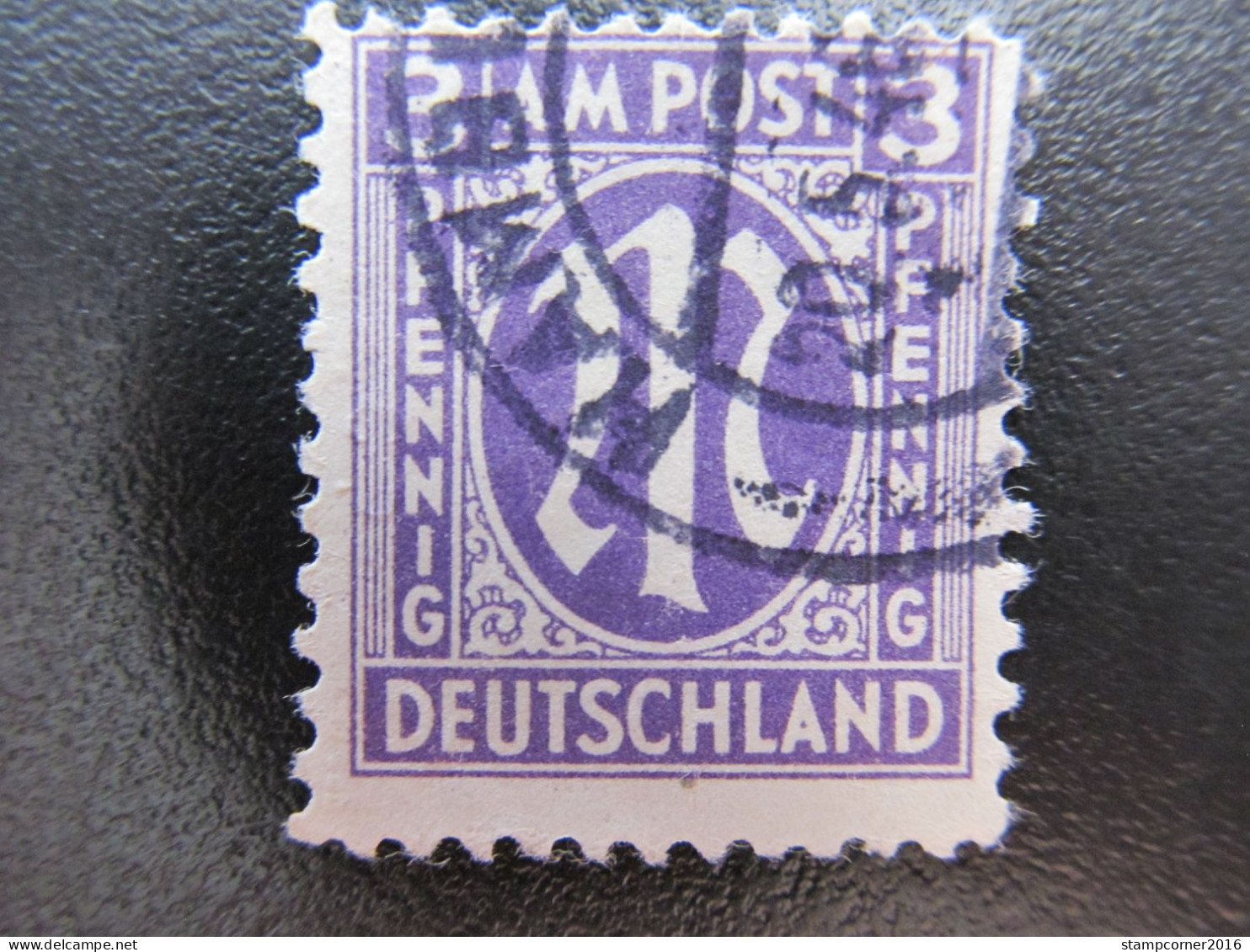 Bizone Nr. 17bBCz, 1945, Gestempelt, BPP Geprüft, Mi 120€  *DEK130* - Oblitérés