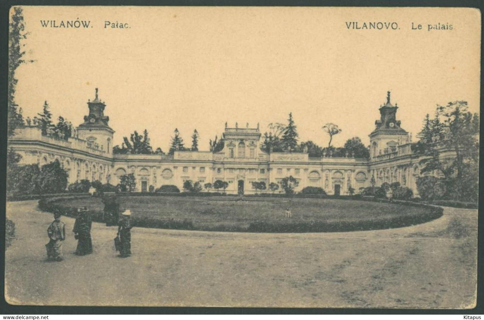 WARSZAWA Wilanow Vilanovo Vintage Postcard Warsaw Varsovie Warschau Poland - Polen