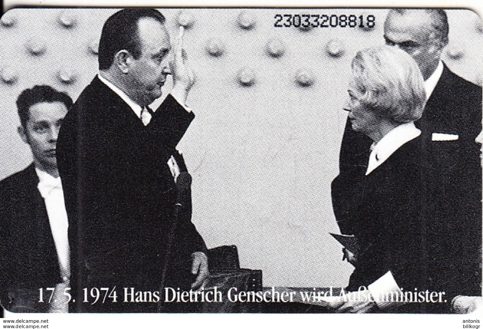 GERMANY - 50 Jahre Deutschland/Hans Dietrich Genscher(O 589), Tirage 16000, 03/93, Mint - O-Series : Séries Client