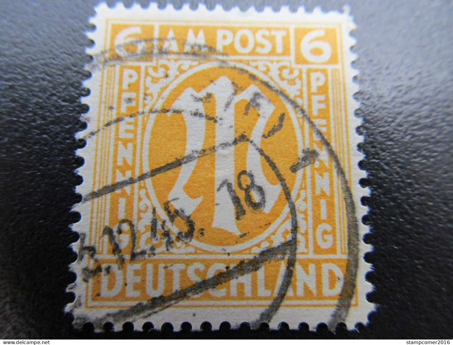 Bizone Nr. 13Gy, 1945, Gestempelt, BPP Geprüft, Mi 150€  *DEK131* - Oblitérés