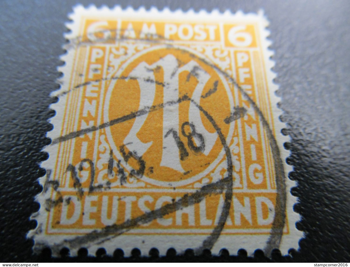 Bizone Nr. 13Gy, 1945, Gestempelt, BPP Geprüft, Mi 150€  *DEK131* - Oblitérés