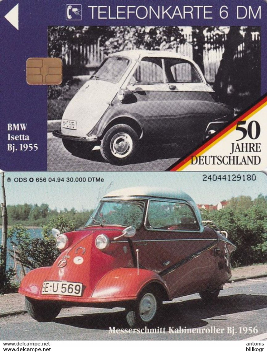 GERMANY - 50 Jahre Deutschland/BMW Isetta Bj.1955(O 656), Tirage 30000, 04/94, Mint - O-Series : Series Clientes Excluidos Servicio De Colección