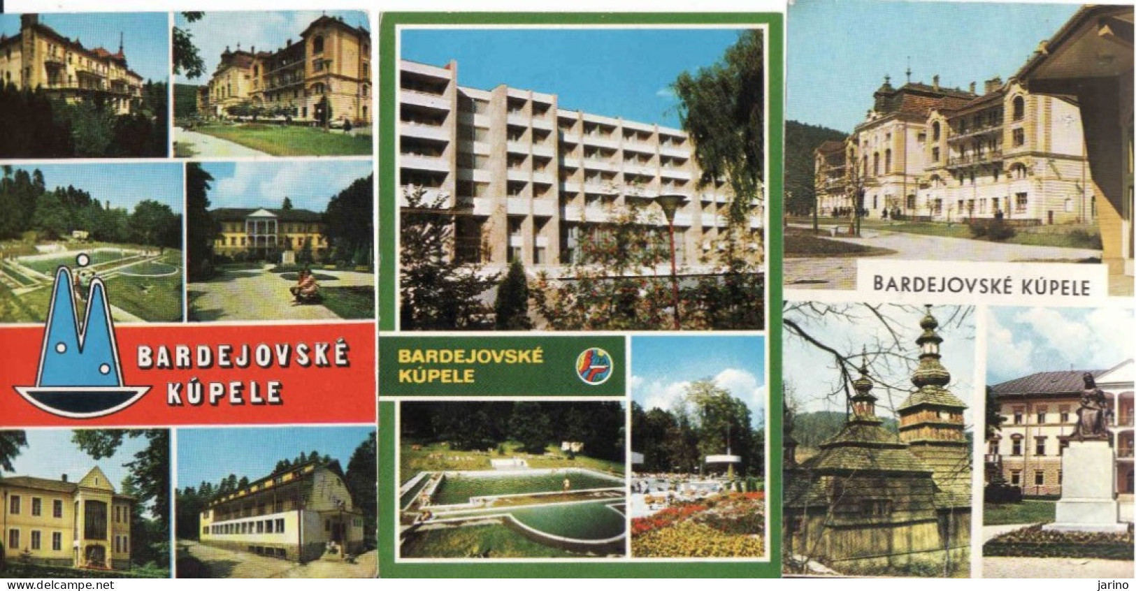 Slovakia, 3 X Bardejovské Kupele, Spa, Kupelný Dom Zborov, Branisko, Ozón, Used - Slovakia