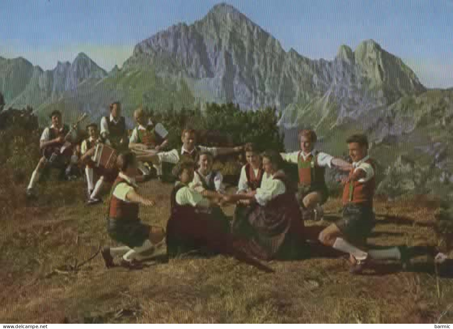 TRACHTENVEREIN LECHASCHAU, AUERHAHNTANZ AM HAHBENKAMM COULEUR  REF 16494 - Dances