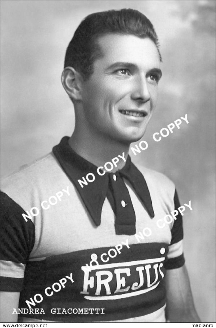 PHOTO CYCLISME REENFORCE GRAND QUALITÉ ( NO CARTE ) ANDREA GIACOMETTI TEAM FREJUS 1947 - Wielrennen