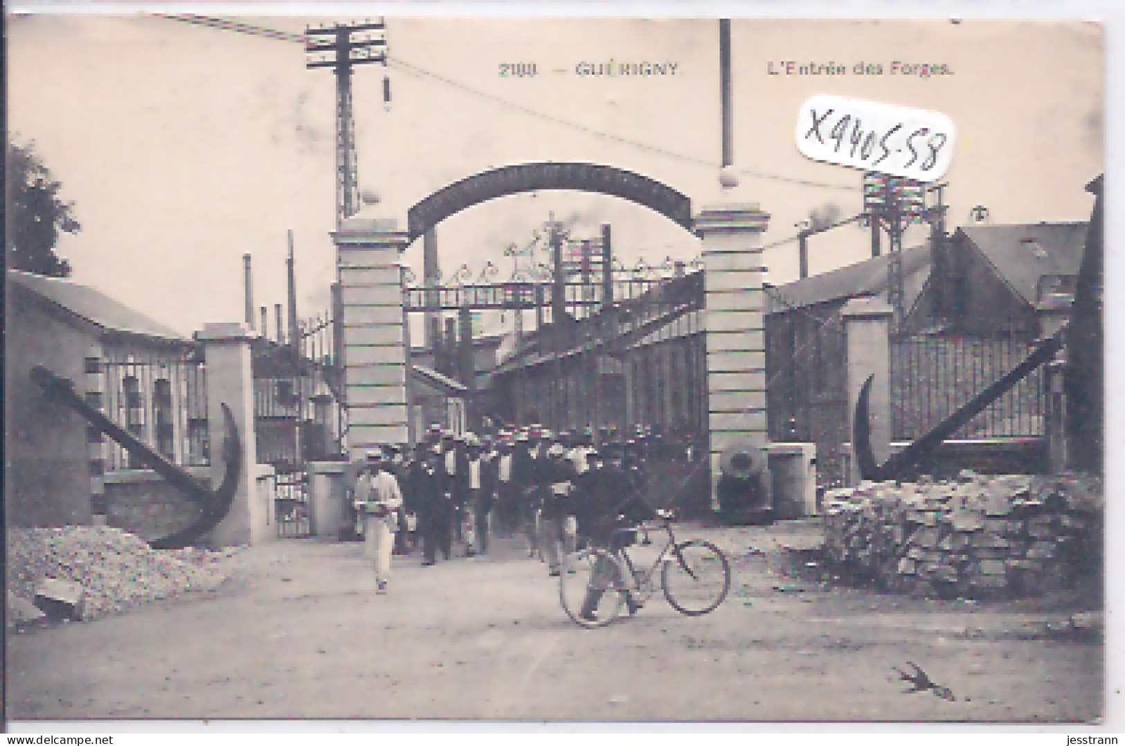 GUERIGNY- L ENTREE DES FORGES- SORTIE DES OUVRIERS - Guerigny