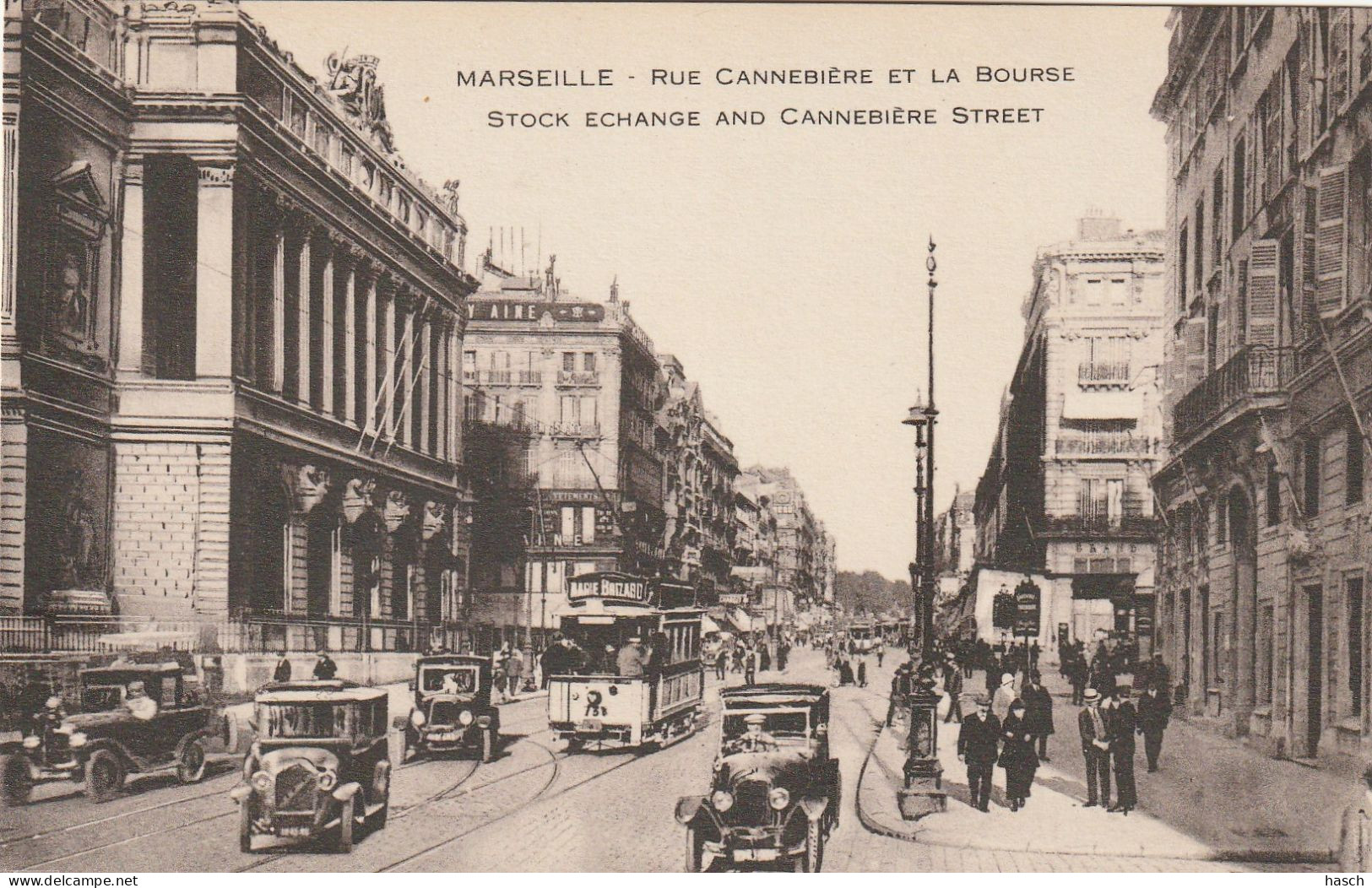 4937 19 Marseille, Rue Cannabière Et La Bourse.  - Canebière, Centro