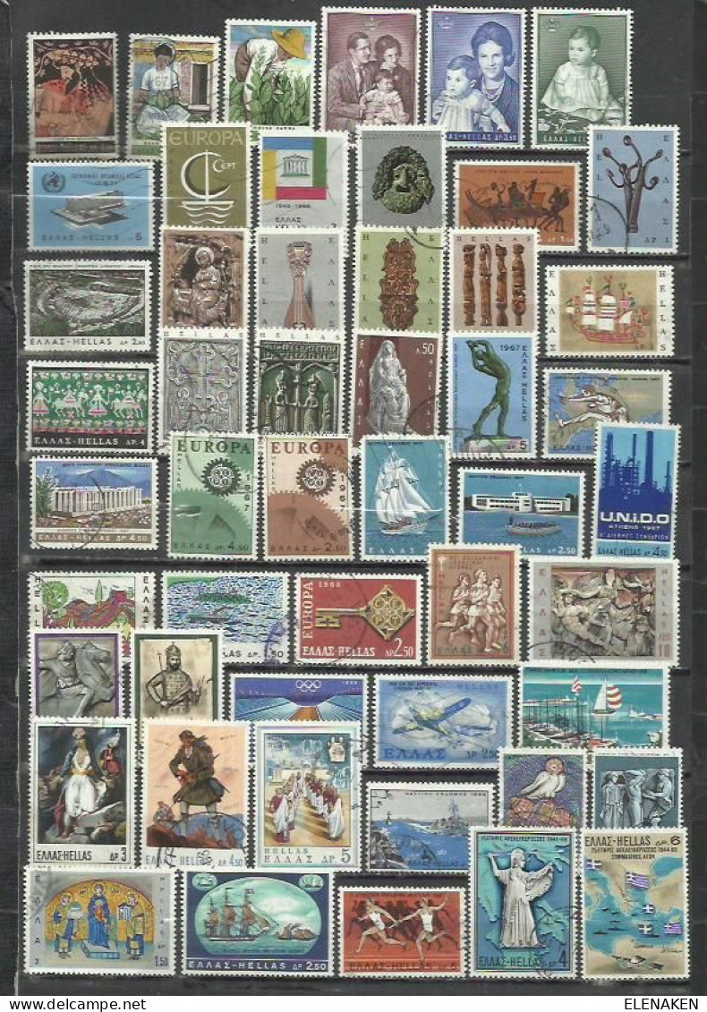 R115E--LOTE SELLOS GRECIA SIN TASAR,SIN REPETIDOS,ESCASOS. -GREECE STAMPS LOT WITHOUT PRICING WITHOUT REPEATED. -GRIECHE - Sammlungen