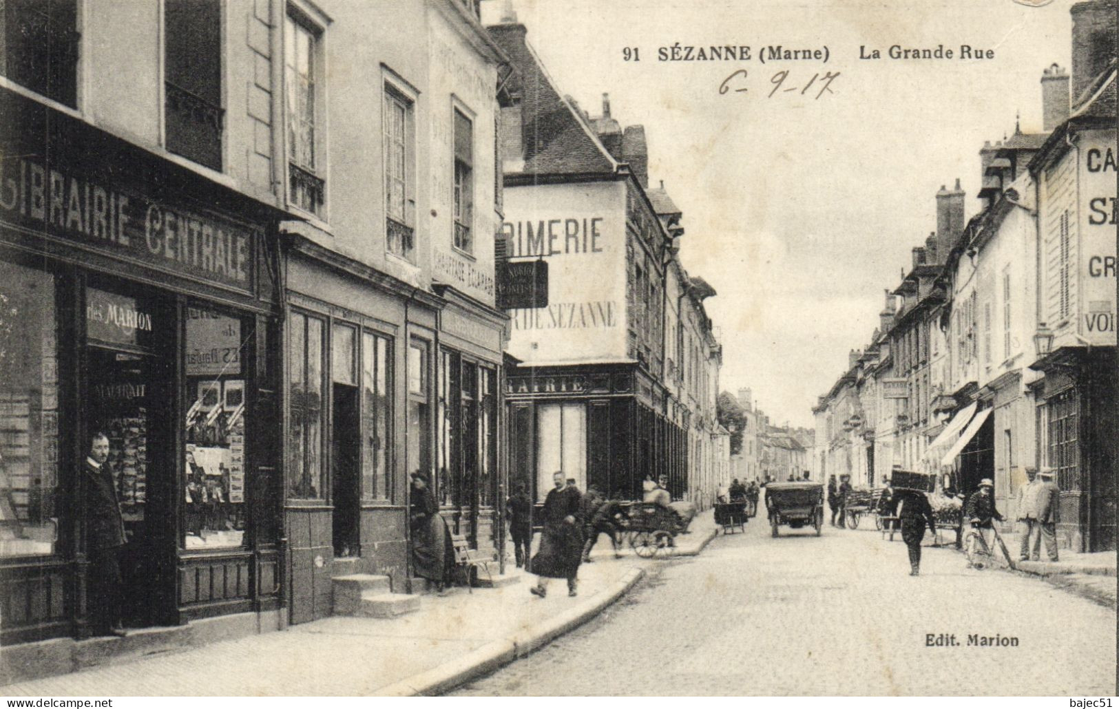 Sézanne - La Grande Rue "animés" - Sezanne