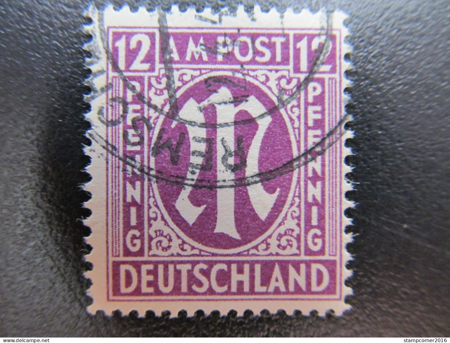 Bizone Nr. 15aFz, 1945, Gestempelt, BPP Geprüft, Mi 40€  *DEK135* - Oblitérés