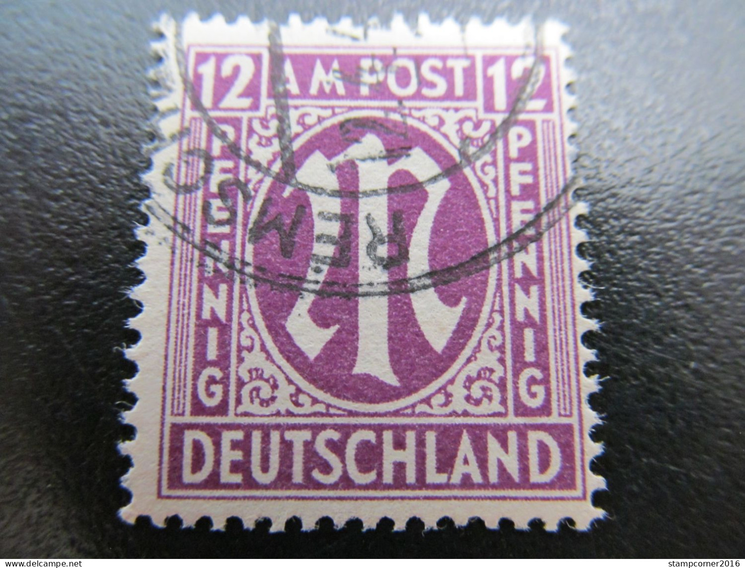 Bizone Nr. 15aFz, 1945, Gestempelt, BPP Geprüft, Mi 40€  *DEK135* - Oblitérés