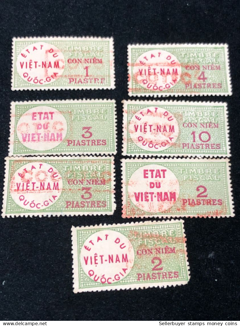 Vietnam South Wedge Before 1975( Wedge Has Been Used ) 7 Pcs 7 Stamps Quality Good - Collections