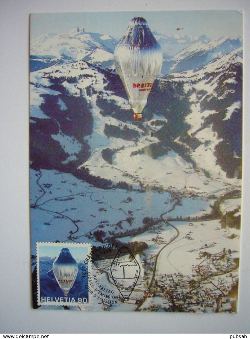 Avion / Airplane / Balloon Flight / Breitling Orbiter 3 / Pilot : Bertrand Piccard & Brian Jones / Carte Maximum - Dirigeables