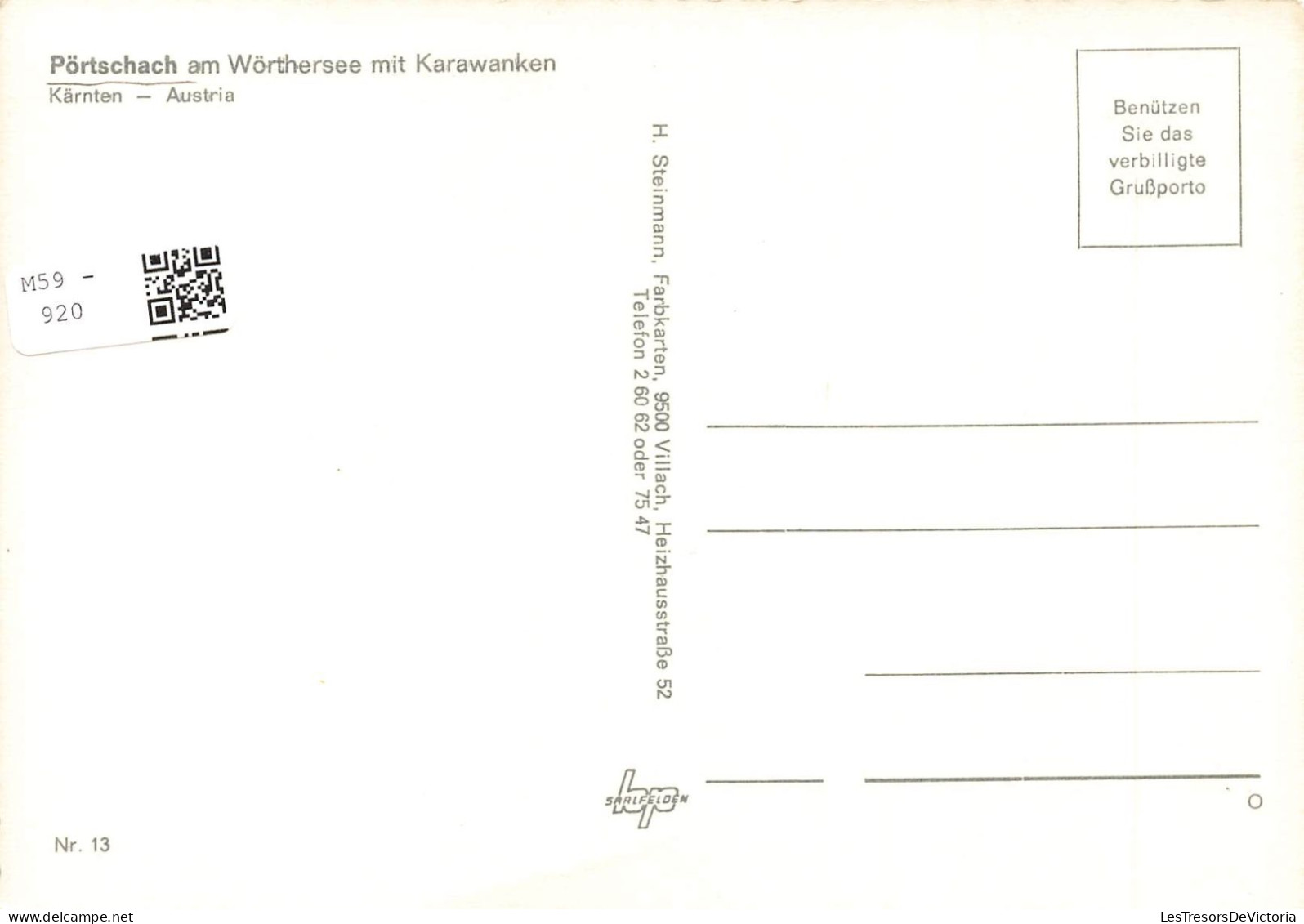 AUTRICHE - Pörtschach Am Wörthersee MIT Karawanken - Carte Postale - Pörtschach