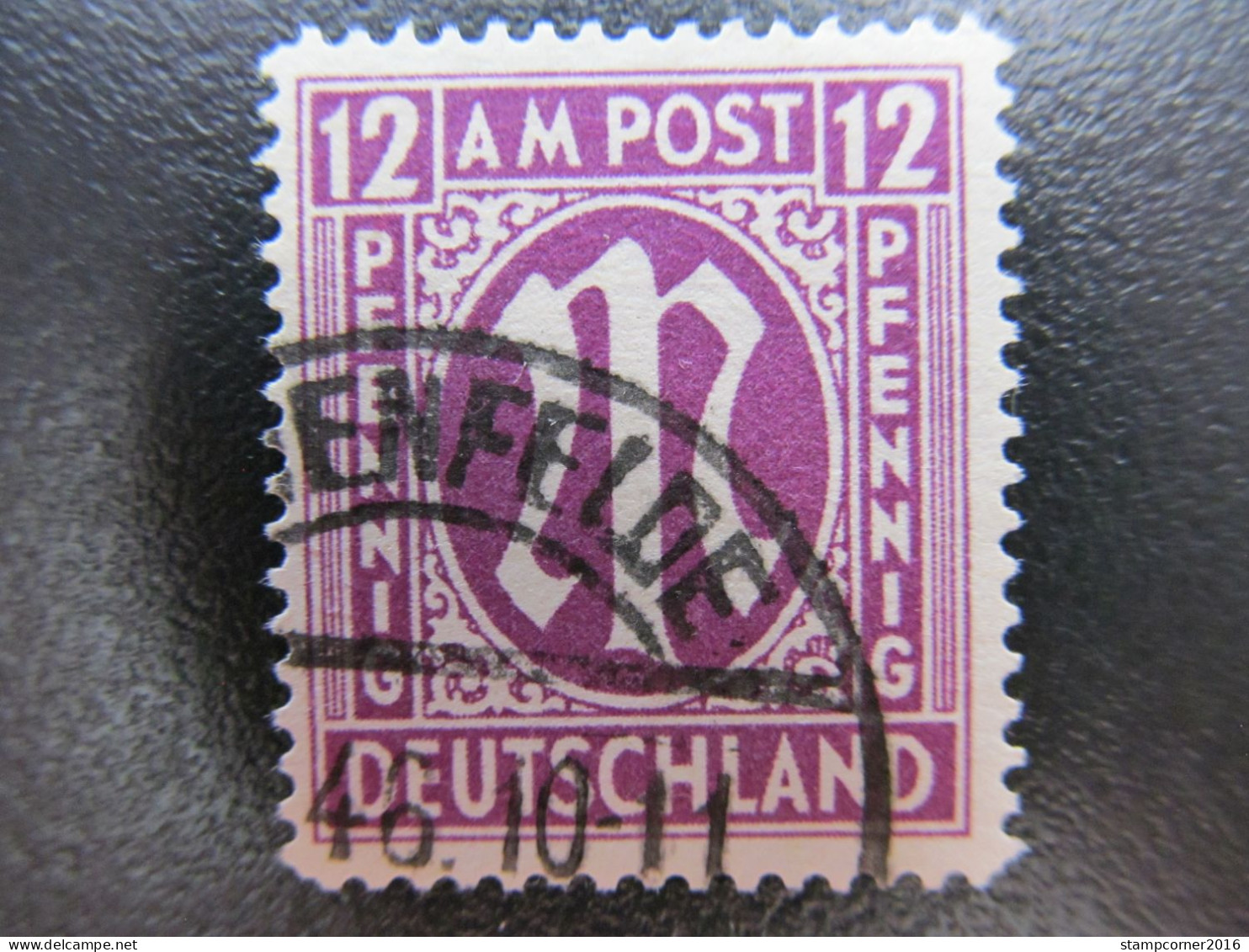 Bizone Nr. 15aGy, 1945, Gestempelt, BPP Geprüft, Mi 50€  *DEK136* - Oblitérés