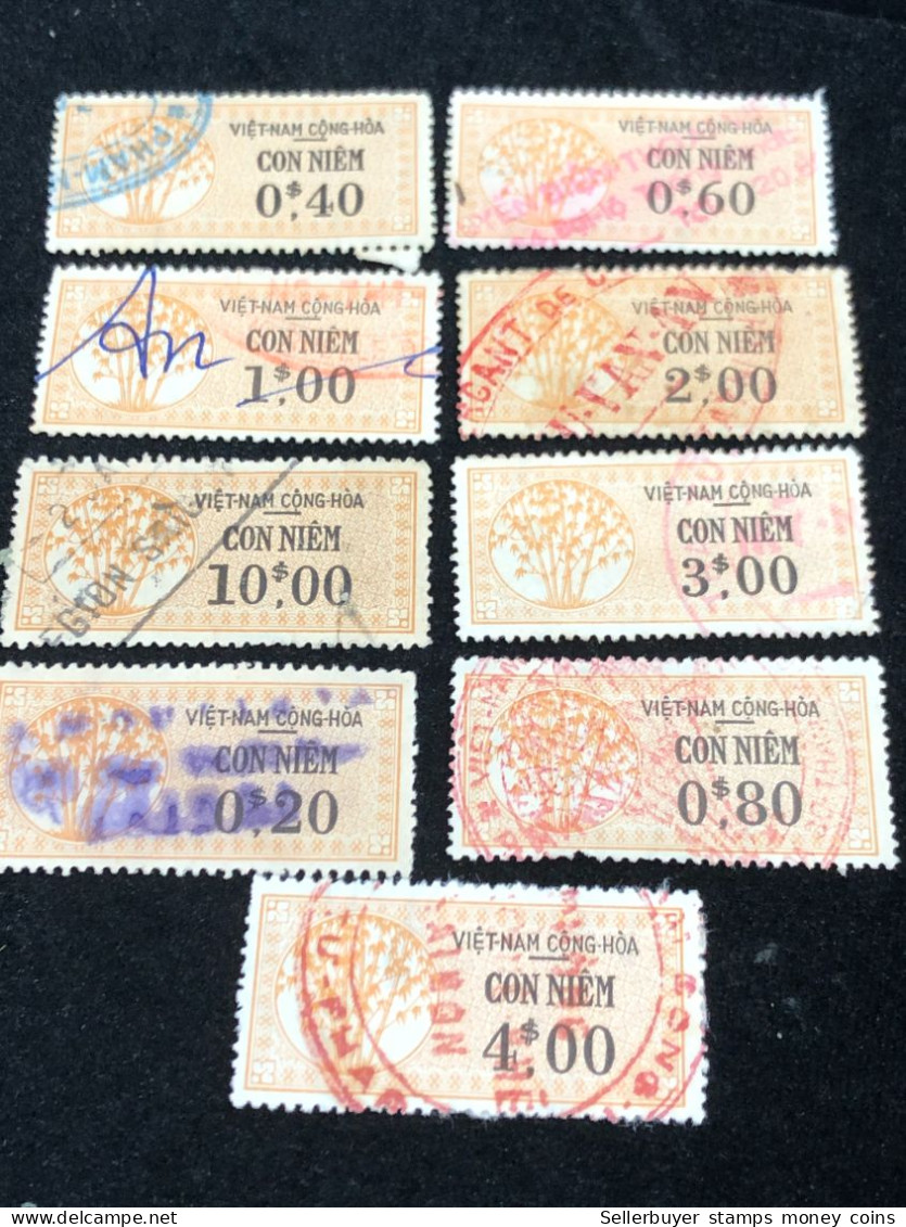 Vietnam South Wedge Before 1975( Wedge Has Been Used ) 9 Pcs 9 Stamps Quality Good - Collections