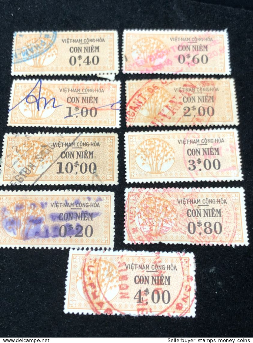 Vietnam South Wedge Before 1975( Wedge Has Been Used ) 9 Pcs 9 Stamps Quality Good - Sammlungen