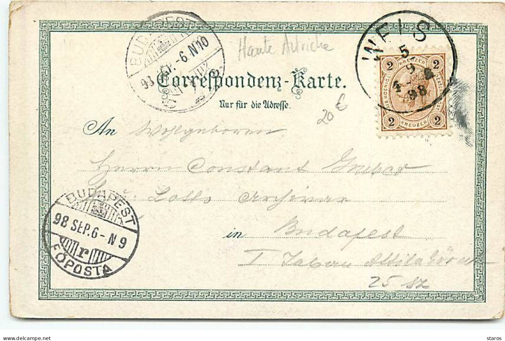 Autriche - Gruss Aus WELS - Ch. Du Cercle De Hausruck - 1898 - Wels