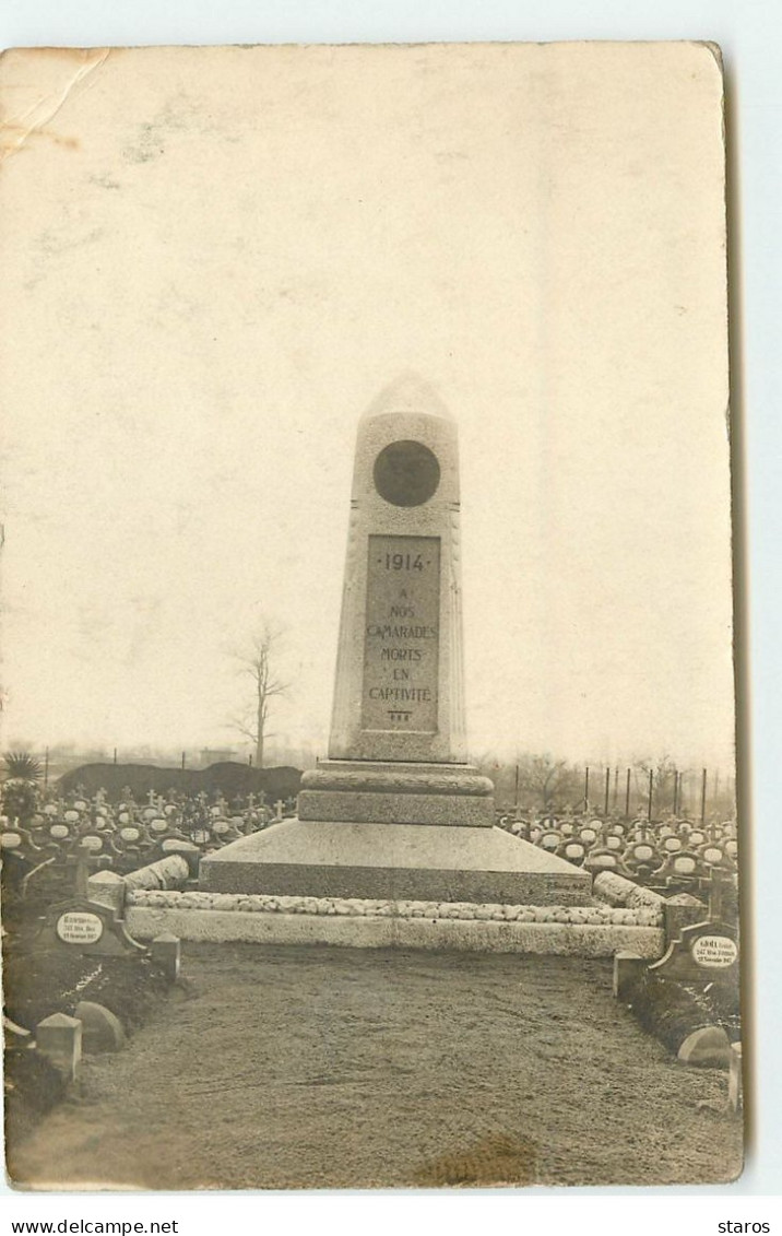 Carte Photo - Guerre 14-18 - Monument Aux Morts - 247 Regt Fanteria - Guerra 1914-18