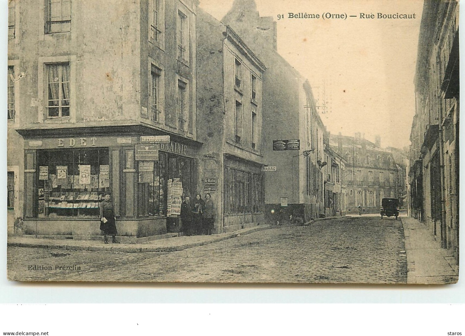 BELLEME - Rue Boucicaut - Librairie Edet - Andere & Zonder Classificatie