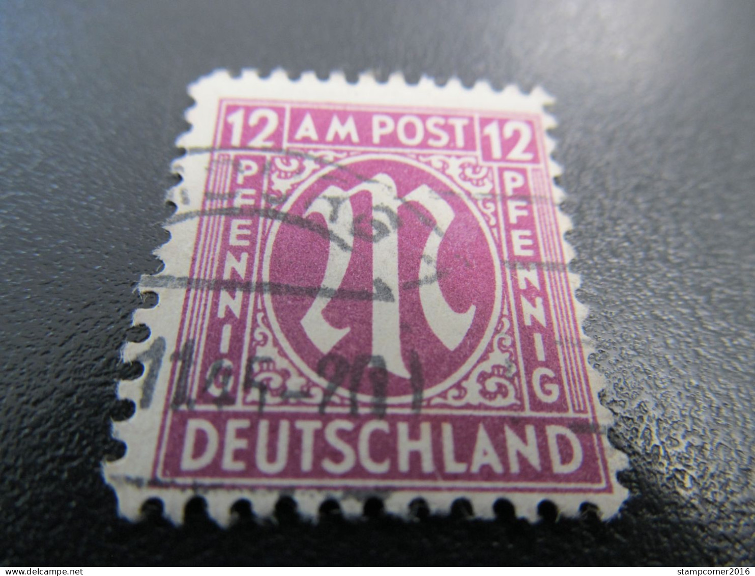 Bizone Nr. 23cZ, 1945, Gestempelt, BPP Geprüft, Mi 180€  *DEK137* - Afgestempeld