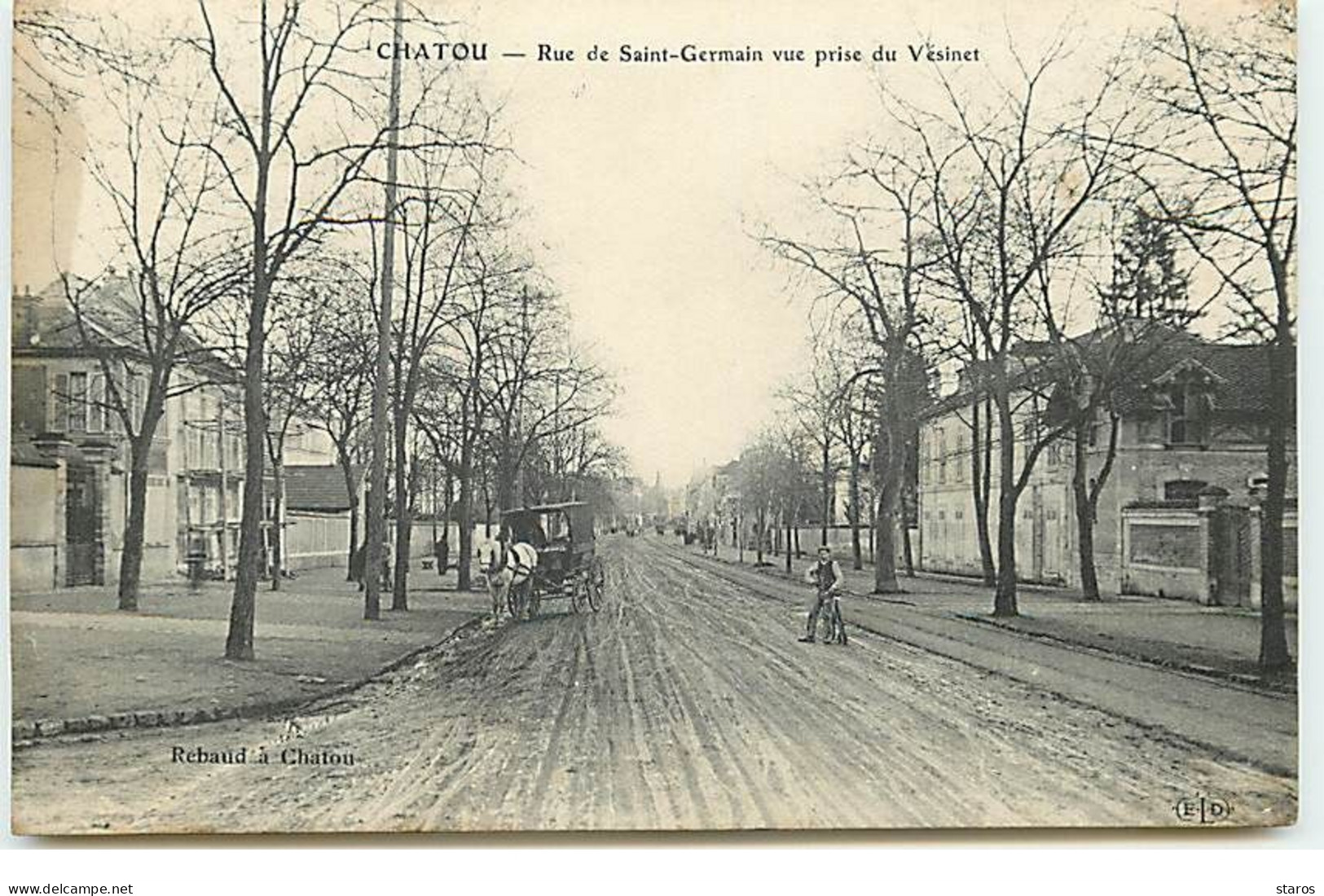 CHATOU - Rue De Saint-Germain Vue Prise Du Vésinet - ELD - Chatou