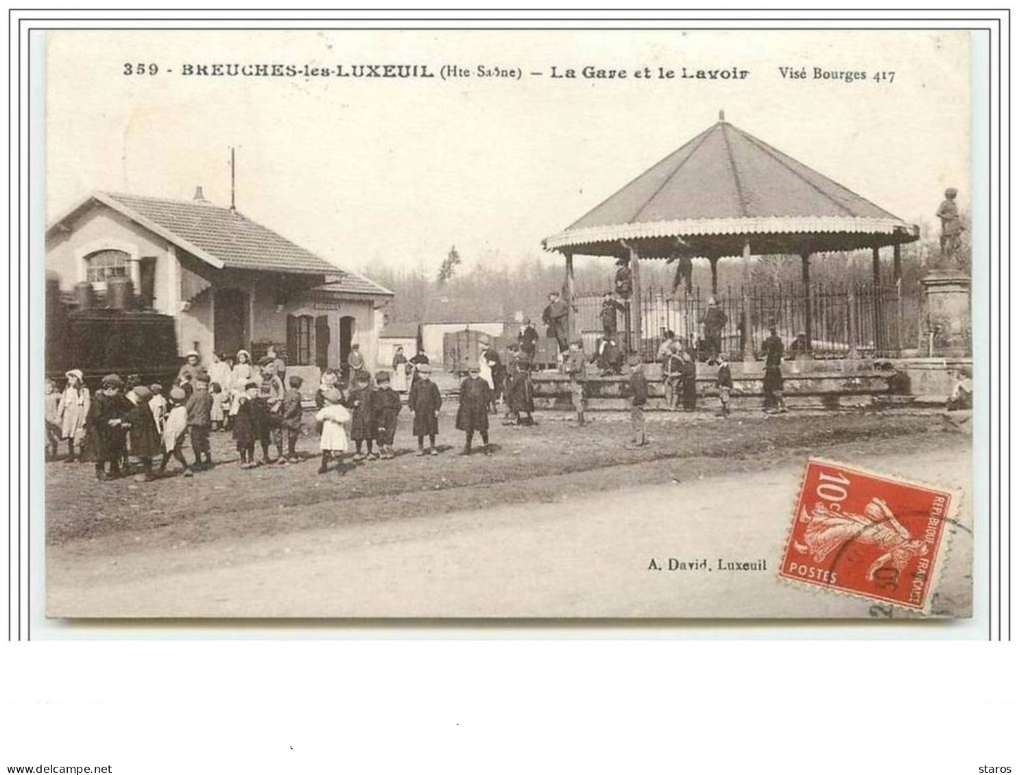 BREUCHES-LES-LUXEUIL La Gare Et Le Lavoir - Andere & Zonder Classificatie