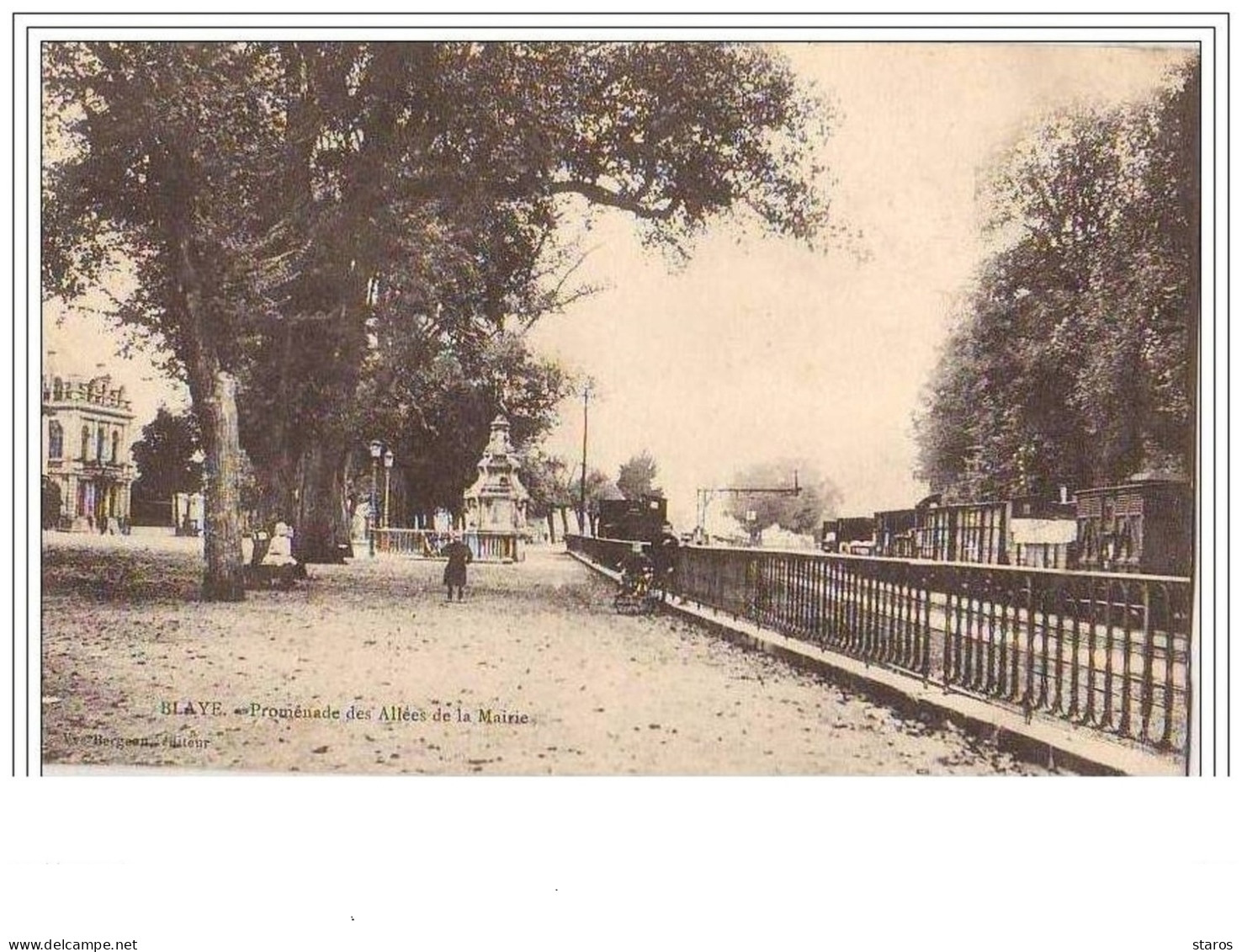 BLAYE Promenade Des Allées De La Mairie (Trains) - Blaye